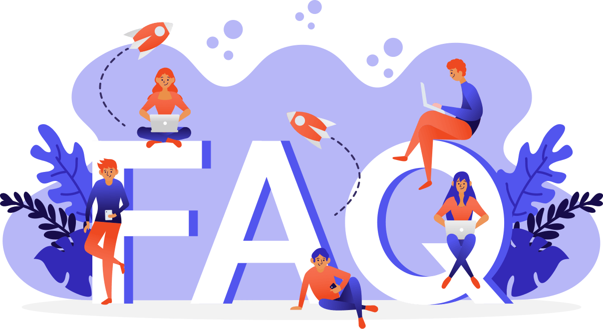 Illustration of people asking and answering questions