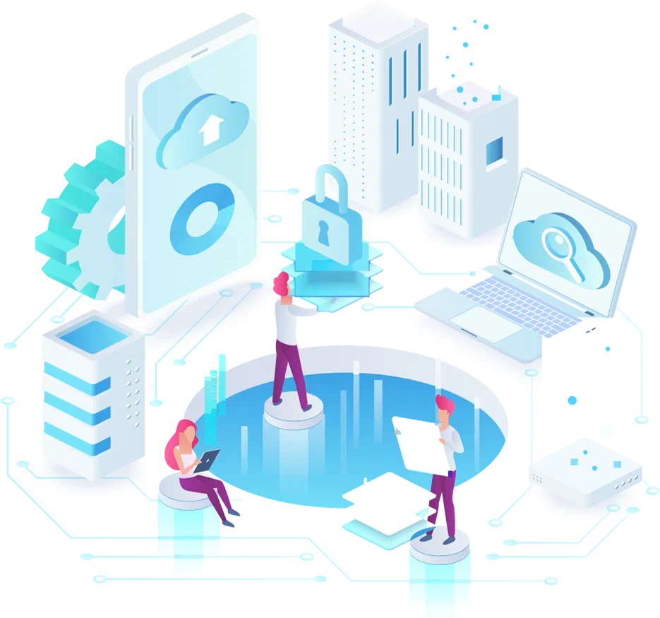 Illustration of the TachyonByte team building software